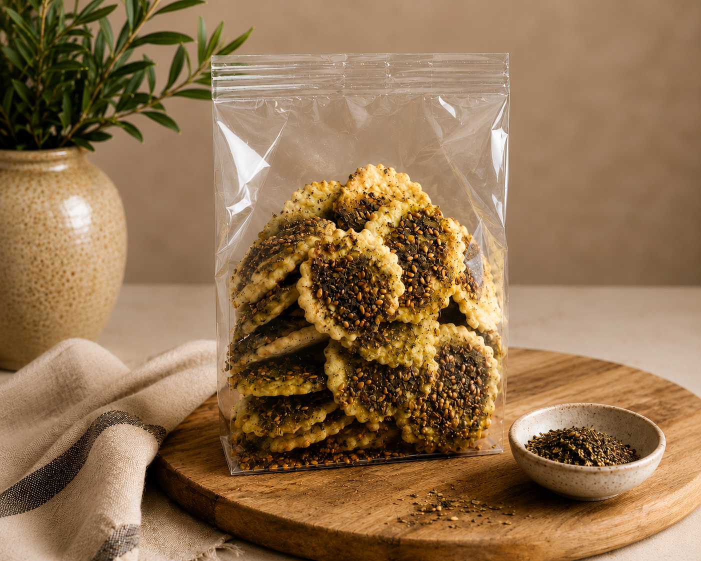Zaatar Crackers